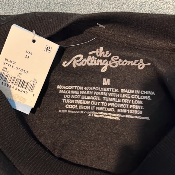 Christmas Rolling Stones cutoff sweatshirt 1867 - Picture 3 of 3